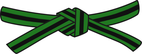 Green Stripe Belt